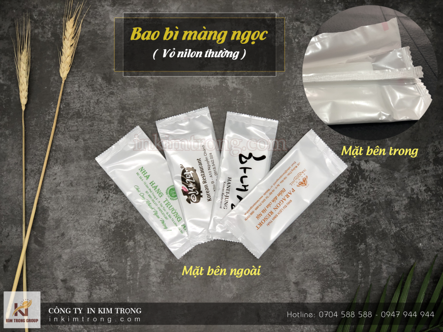 Bao bì màng ngọc khăn ướt