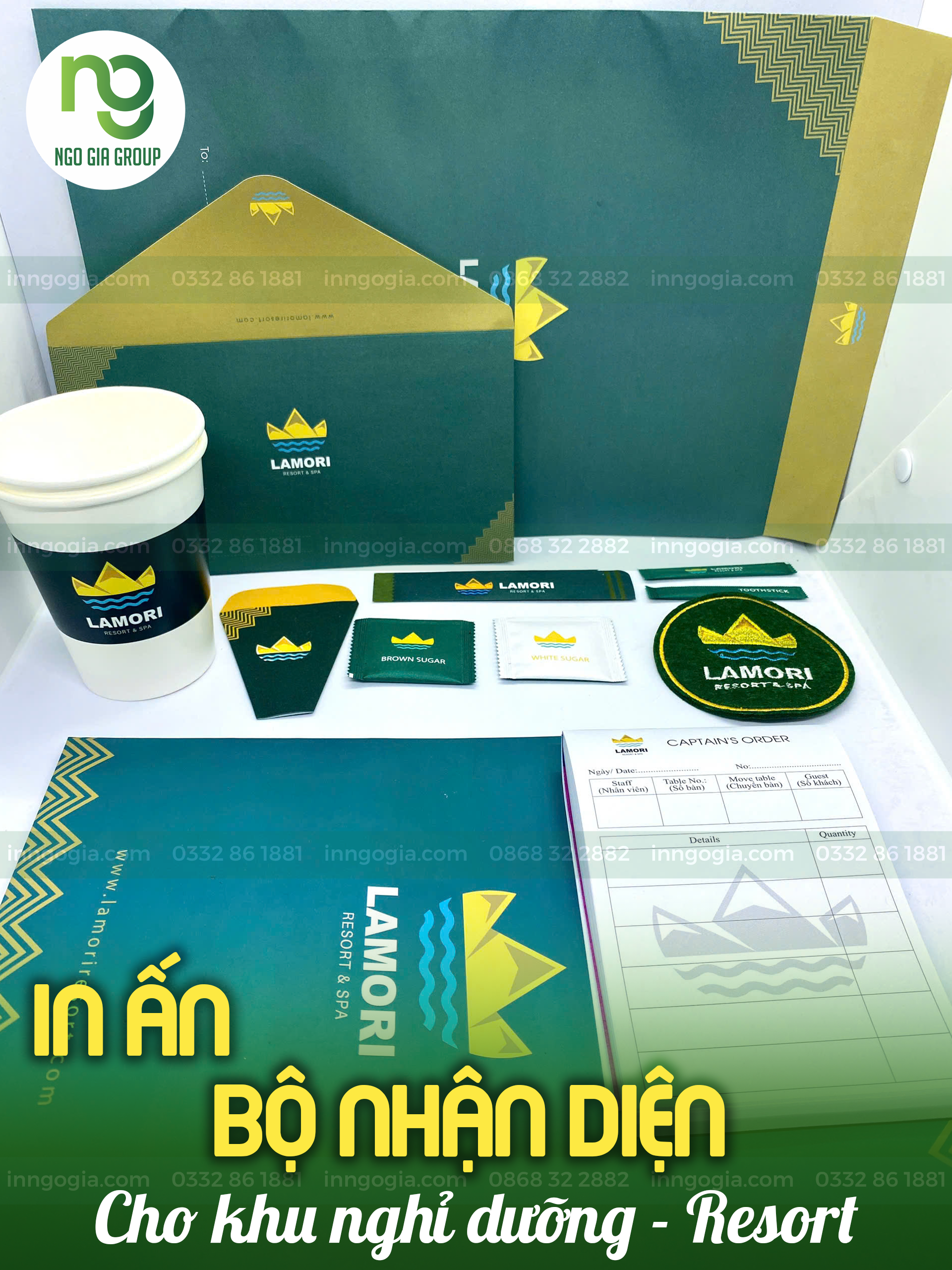 in combo sản phẩm cho khách sạn, resort