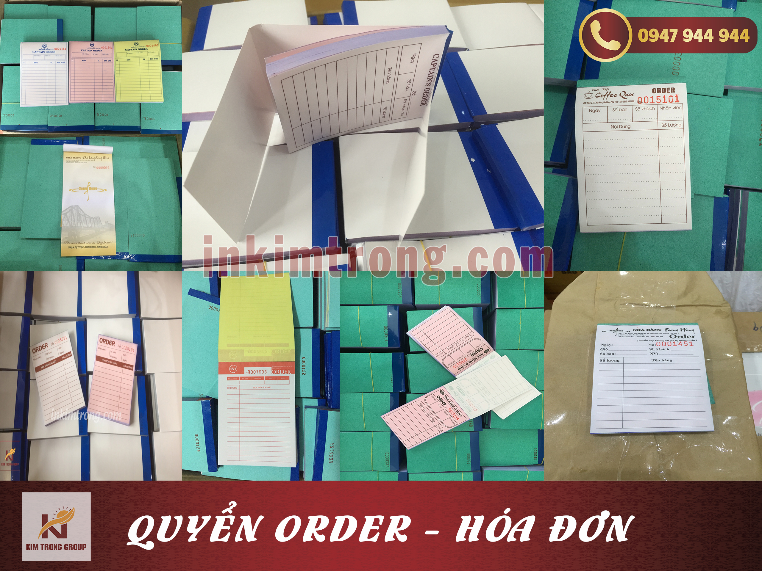 Quyển order giá rẻ tại Hà Nội