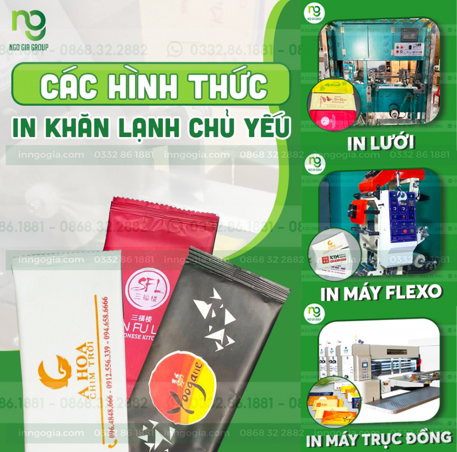 Các hình thức in khăn lạnh hiện nay